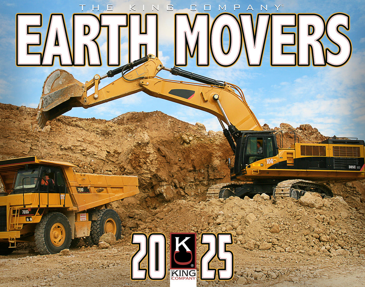 2025 Earth Movers Wall Calendar