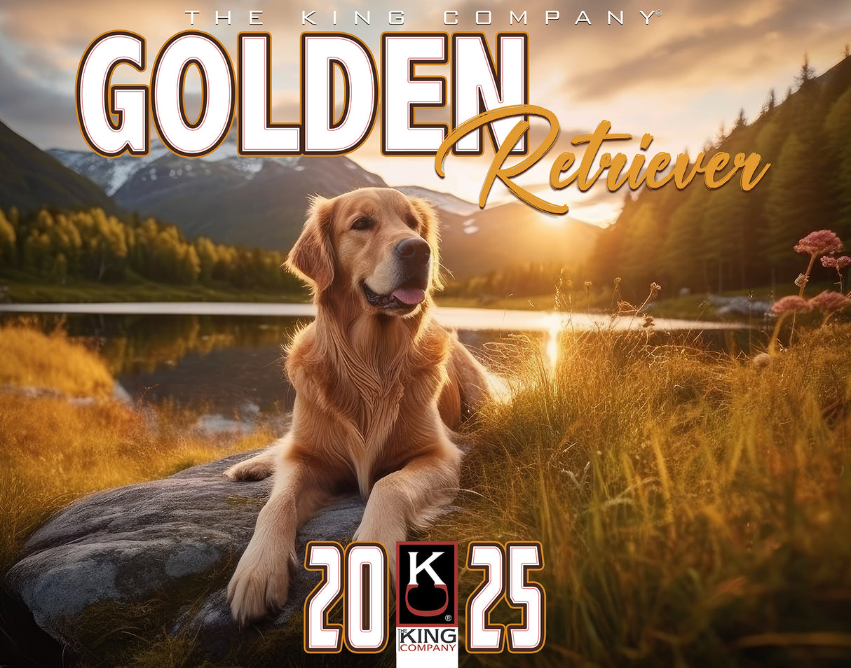 2025 Golden Retriever Wall Calendar