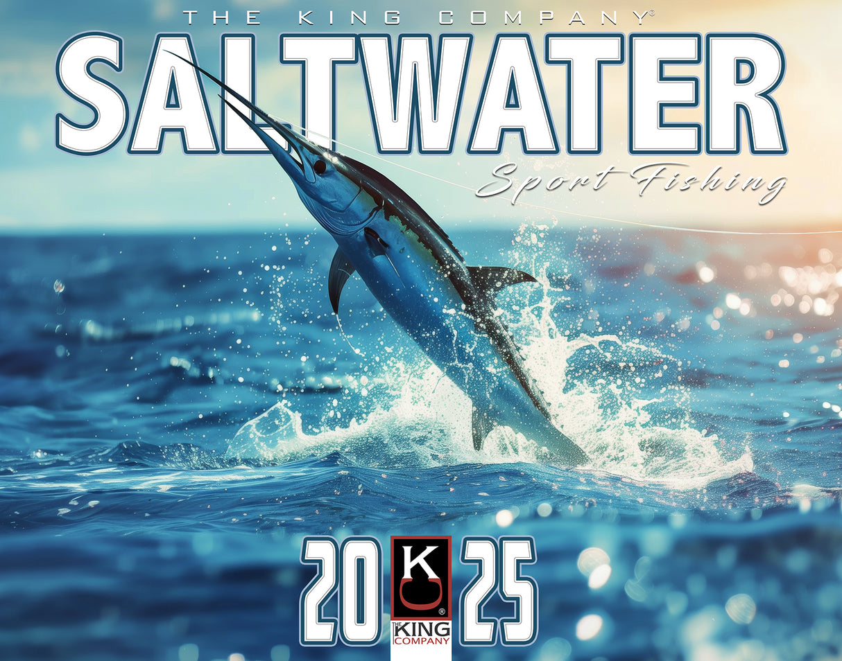 2025 Saltwater Fishing Wall Calendar