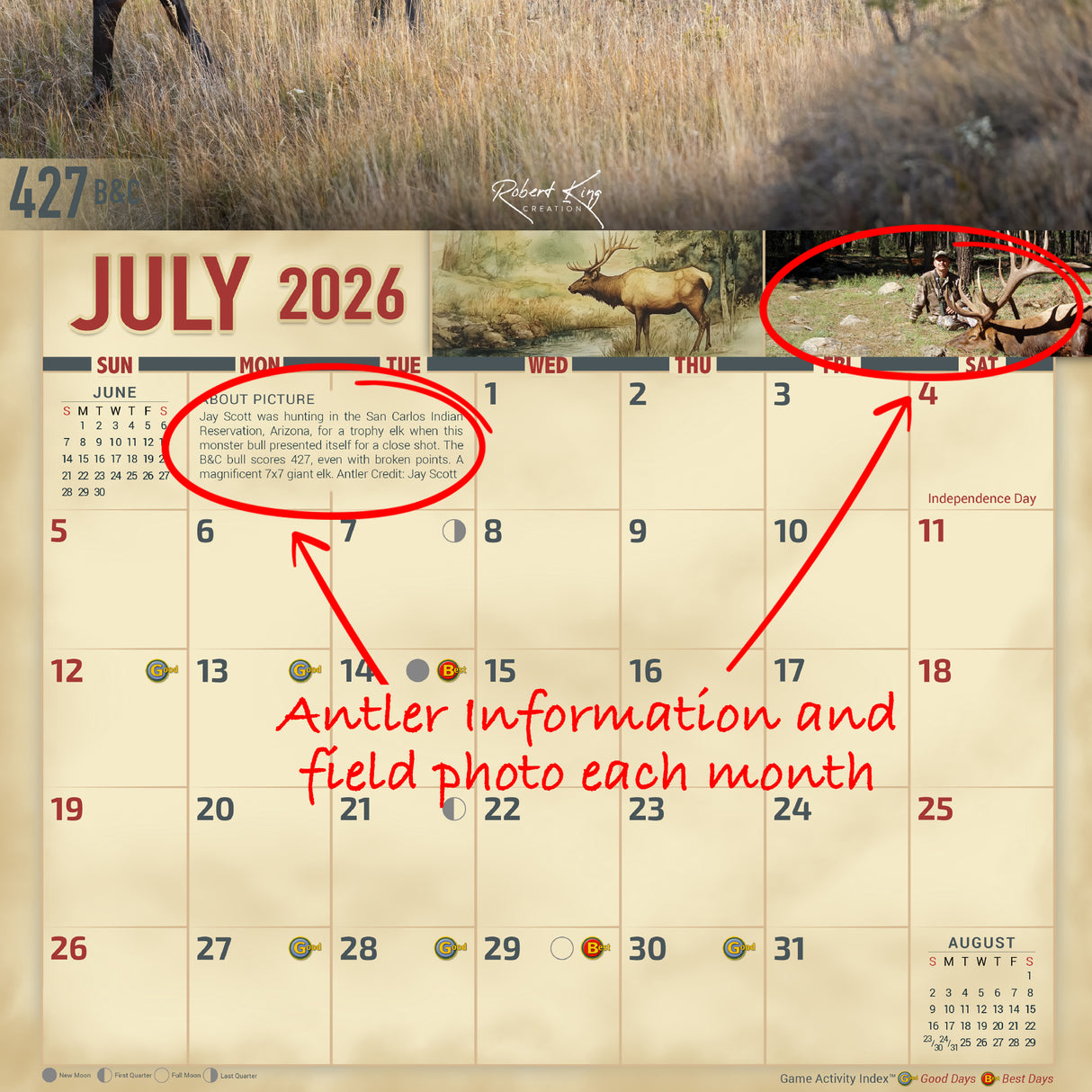 2026 Bull Elk Signature Series Wall Calendar