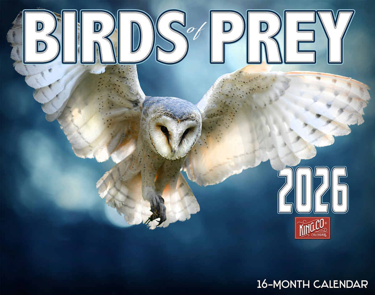 2026 Birds of Prey Wall Calendar