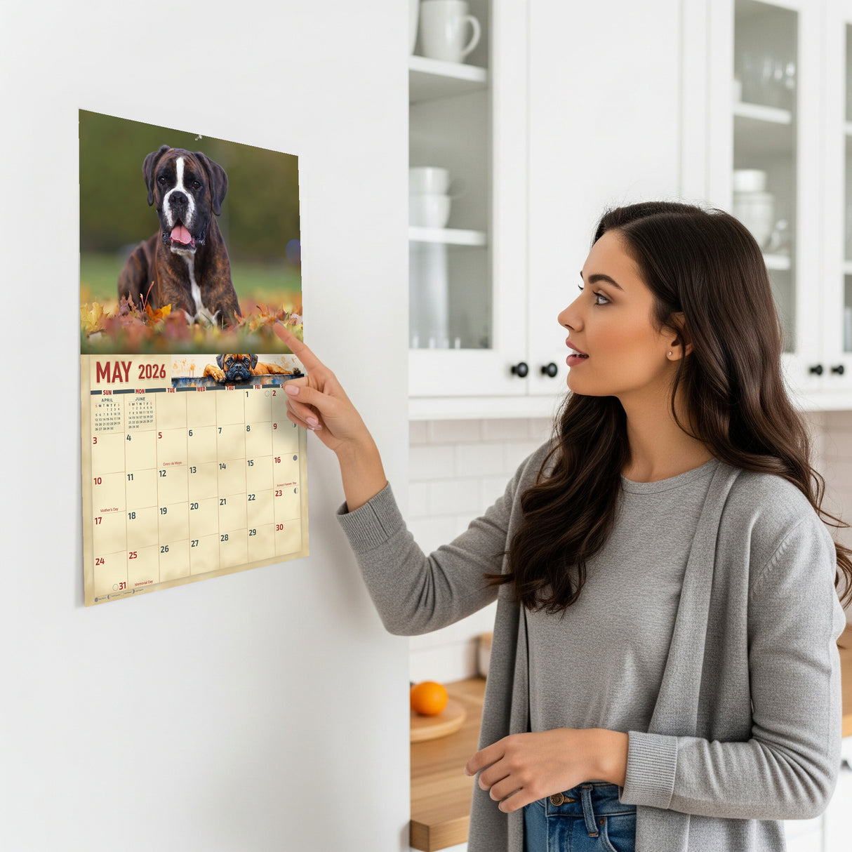 2026 Boxer Dogs Wall Calendar