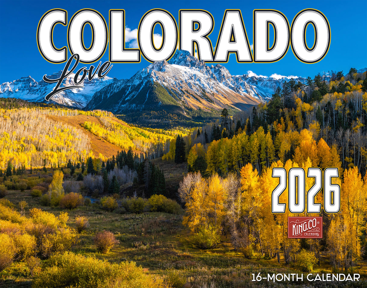 2026 Colorado Scenic Wall Calendar