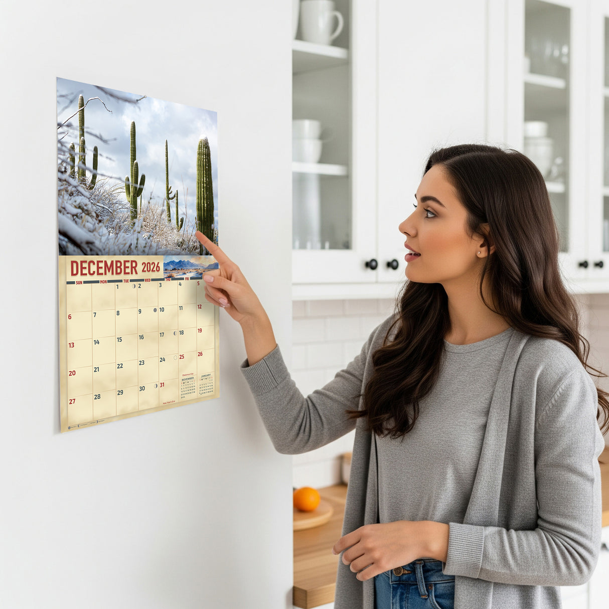 2026 Desert Landscape Scenic Wall Calendar