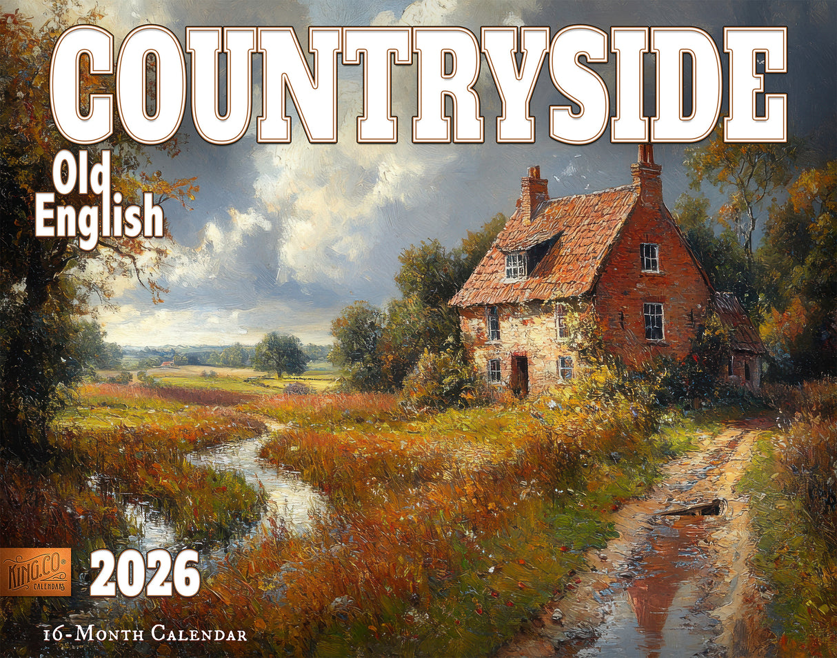 2026 Old English Countryside Wall Calendar