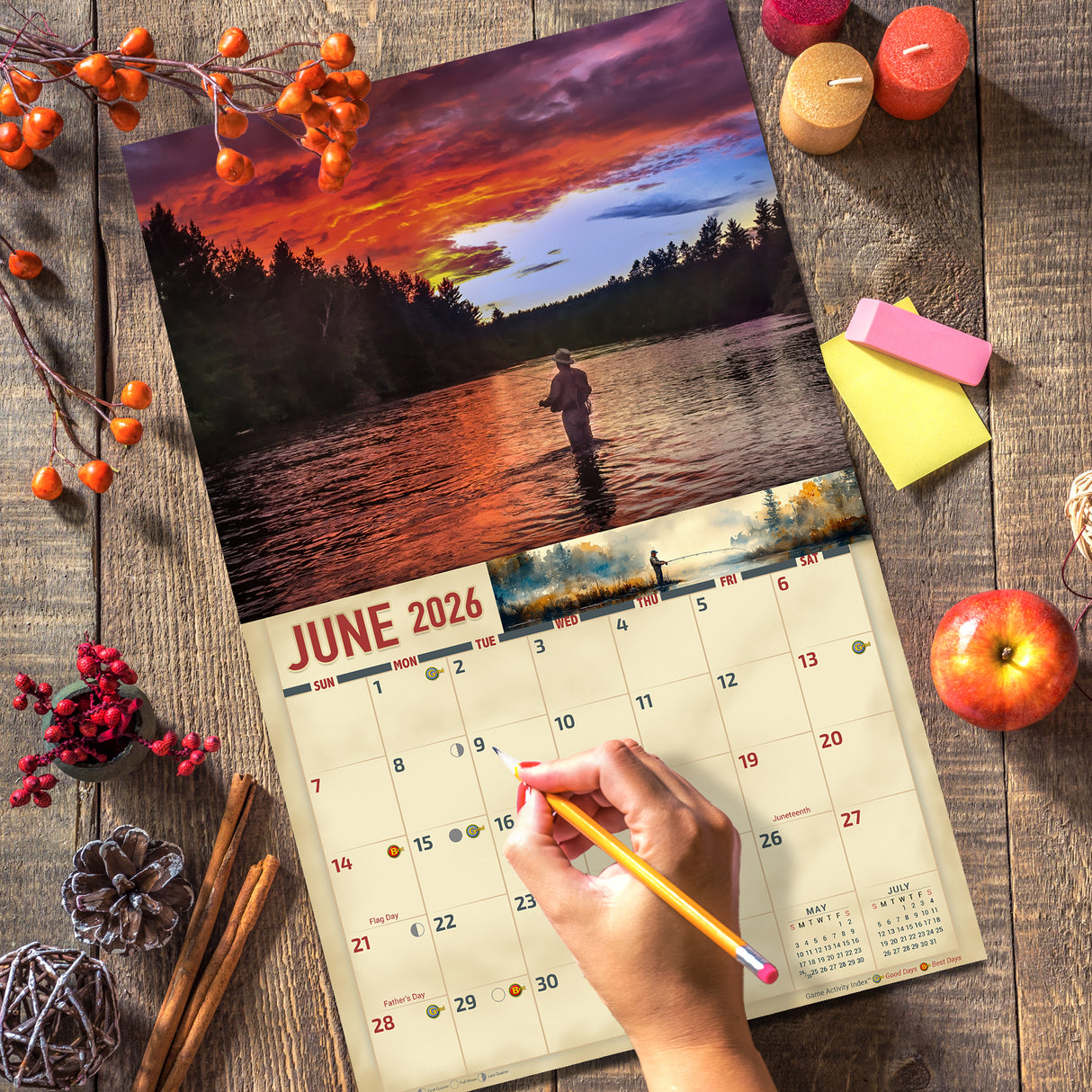 2026 Fly Fishing Wall Calendar