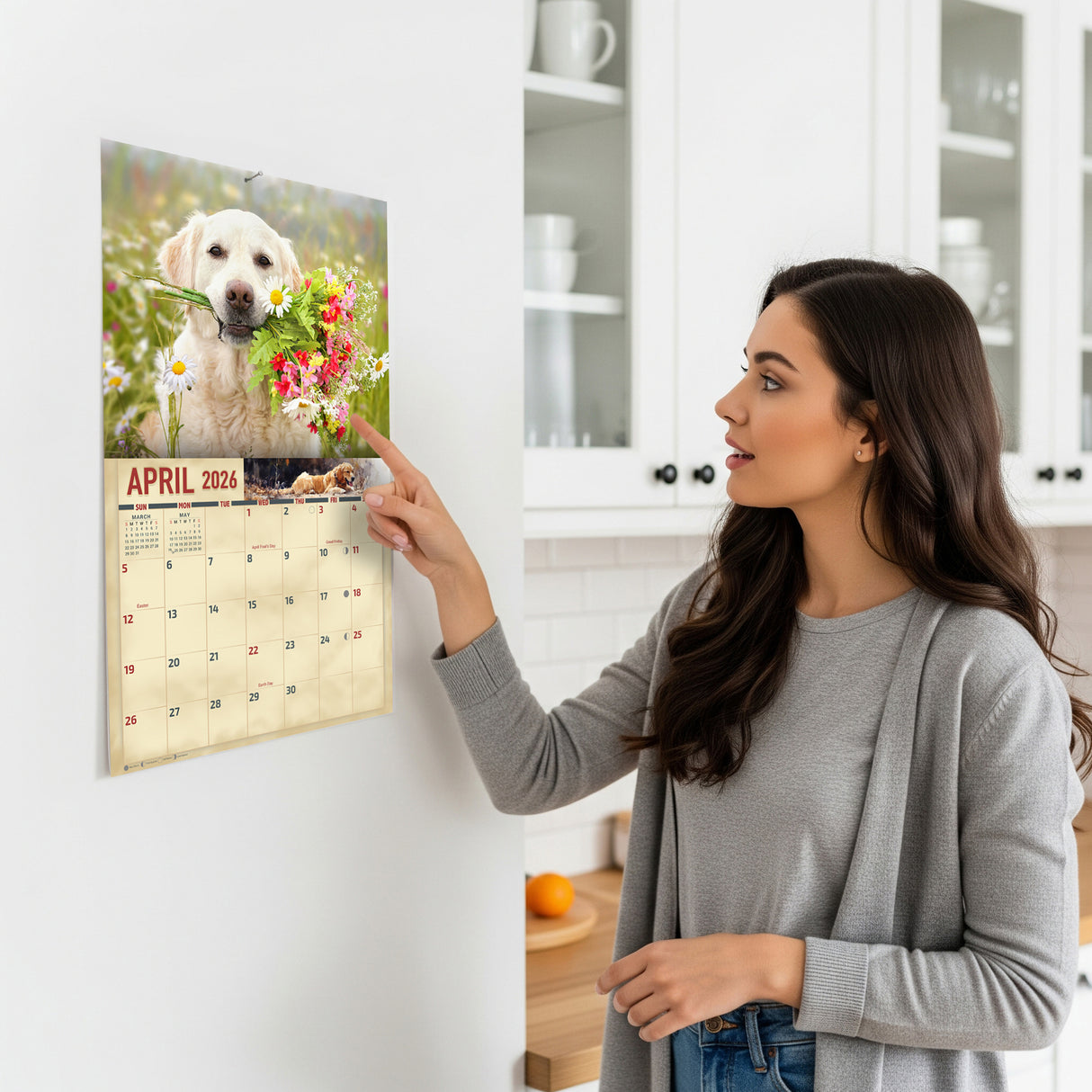 2026 Golden Retrievers Wall Calendar