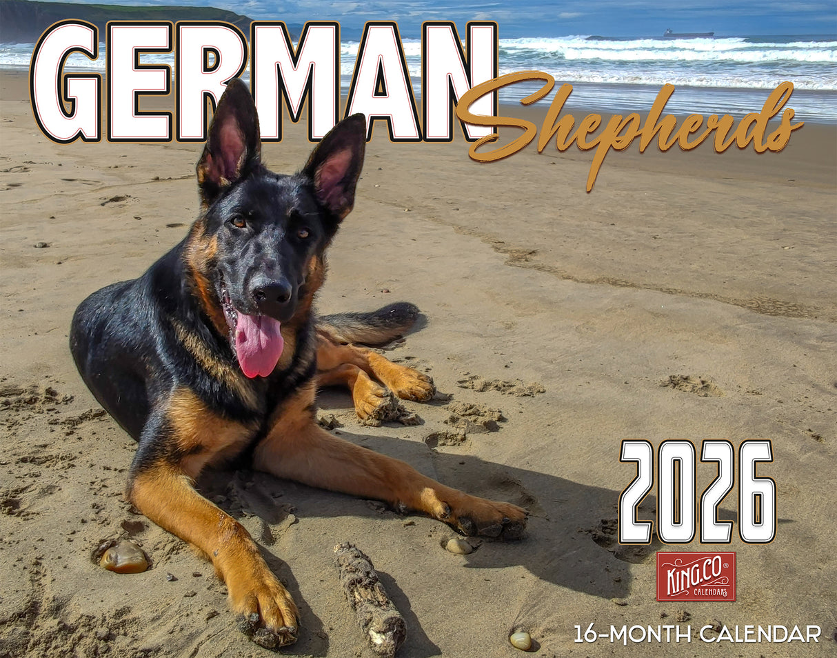 2026 German Shepherds Wall Calendar