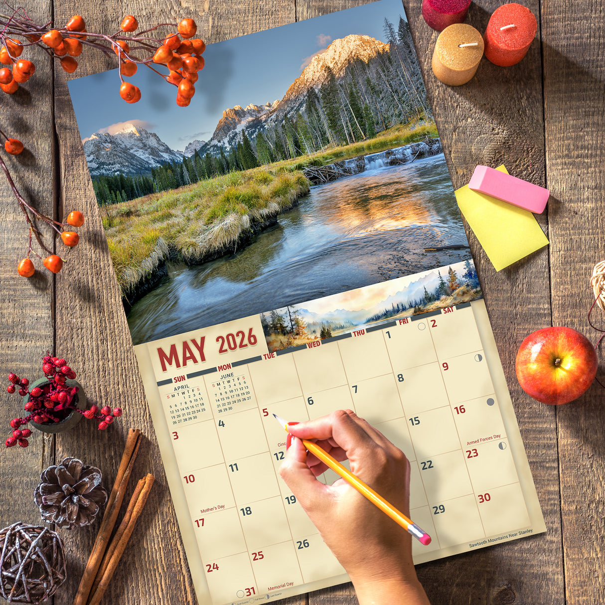 2026 Idaho Scenic Wall Calendar