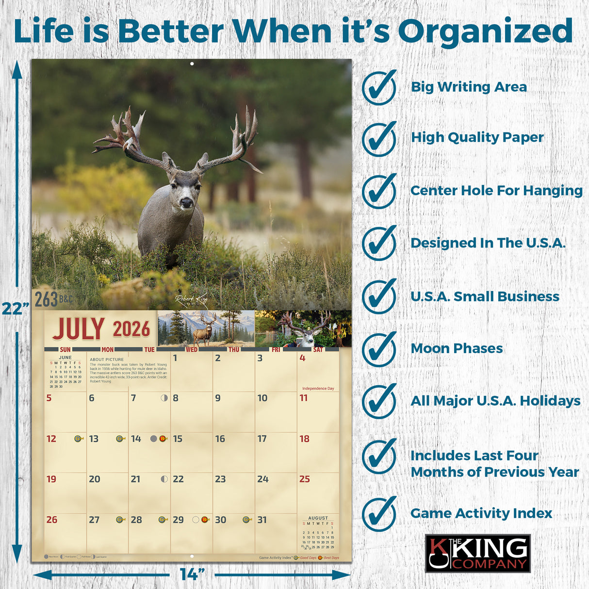 2026 Mule Deer Signature Series Wall Calendar