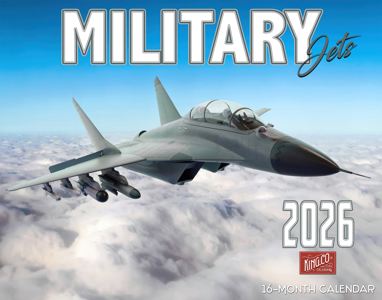 2026 Military Jets Wall Calendar