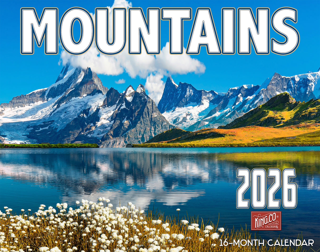 2026 Mountains Scenic Wall Calendar