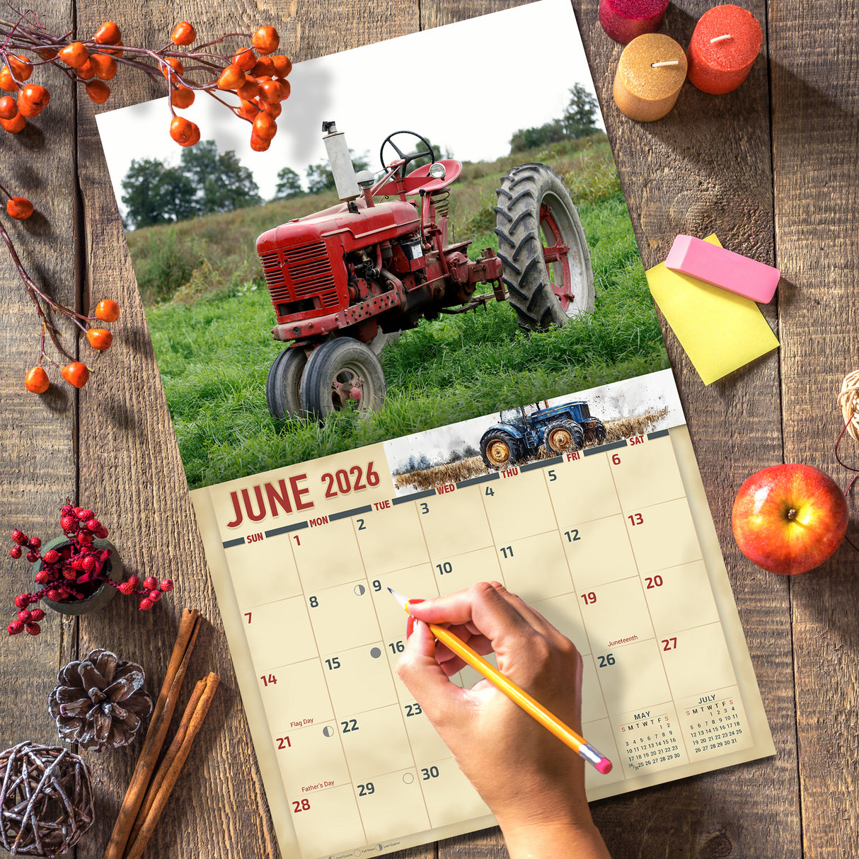 2026 Old Tractors Wall Calendar