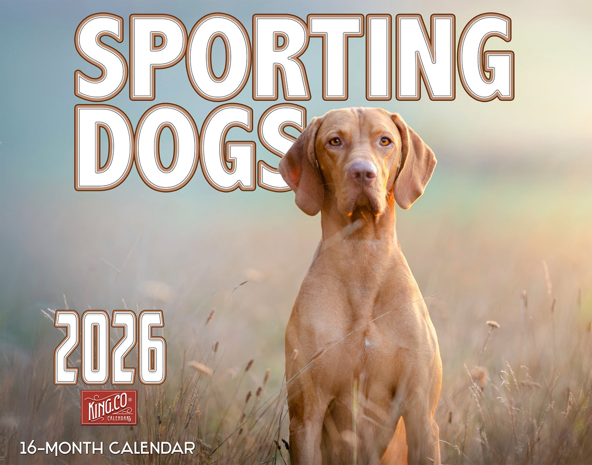 2026 Sporting Dogs Wall Calendar