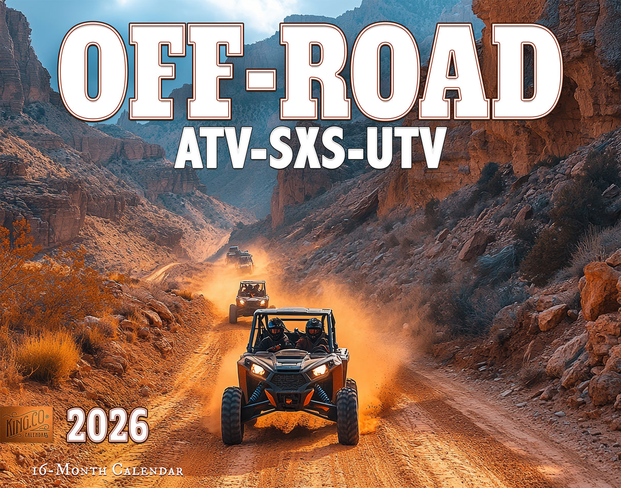 2026 Off-Road SXS UTV ATV Wall Calendar