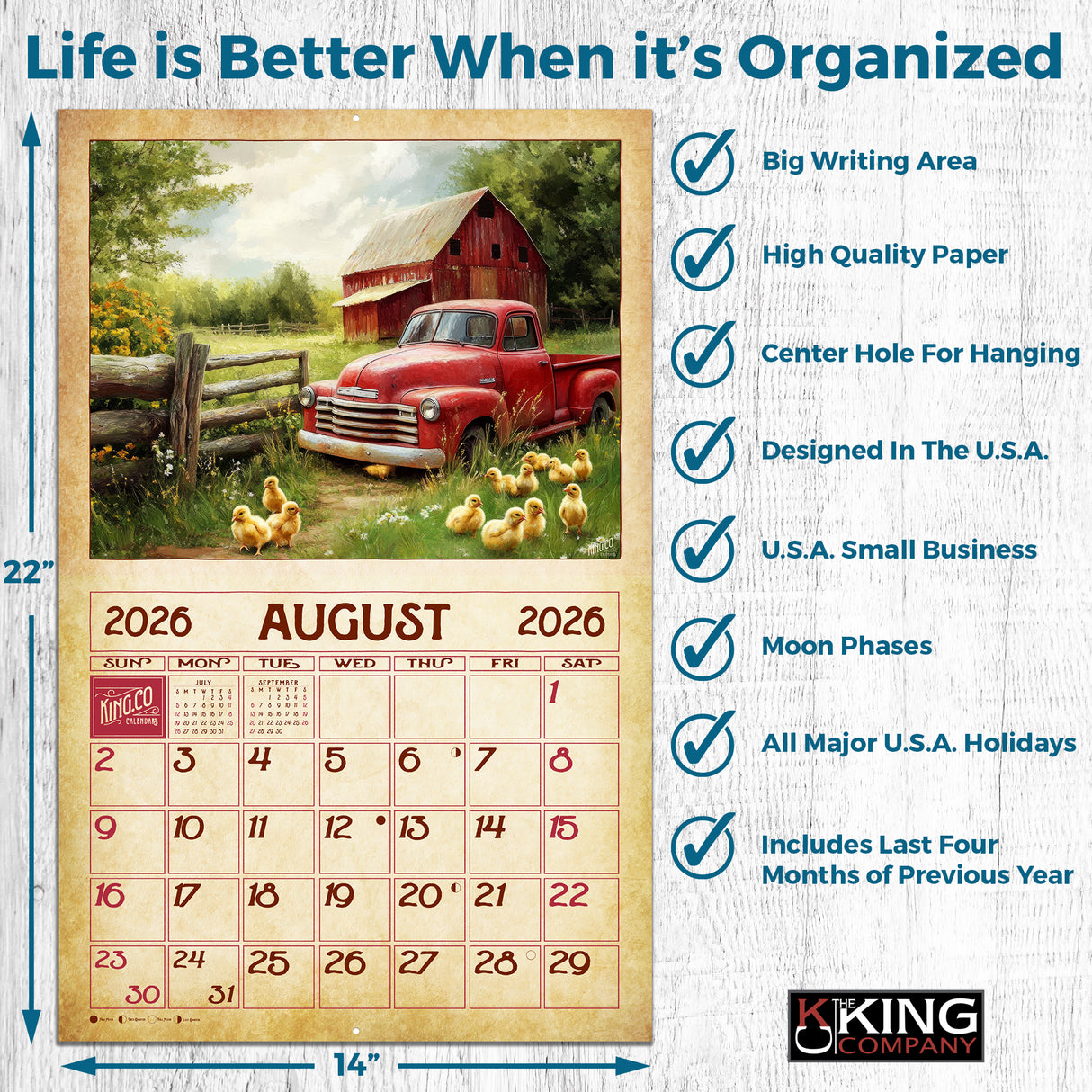 2026 Vintage Baby Farm Animals