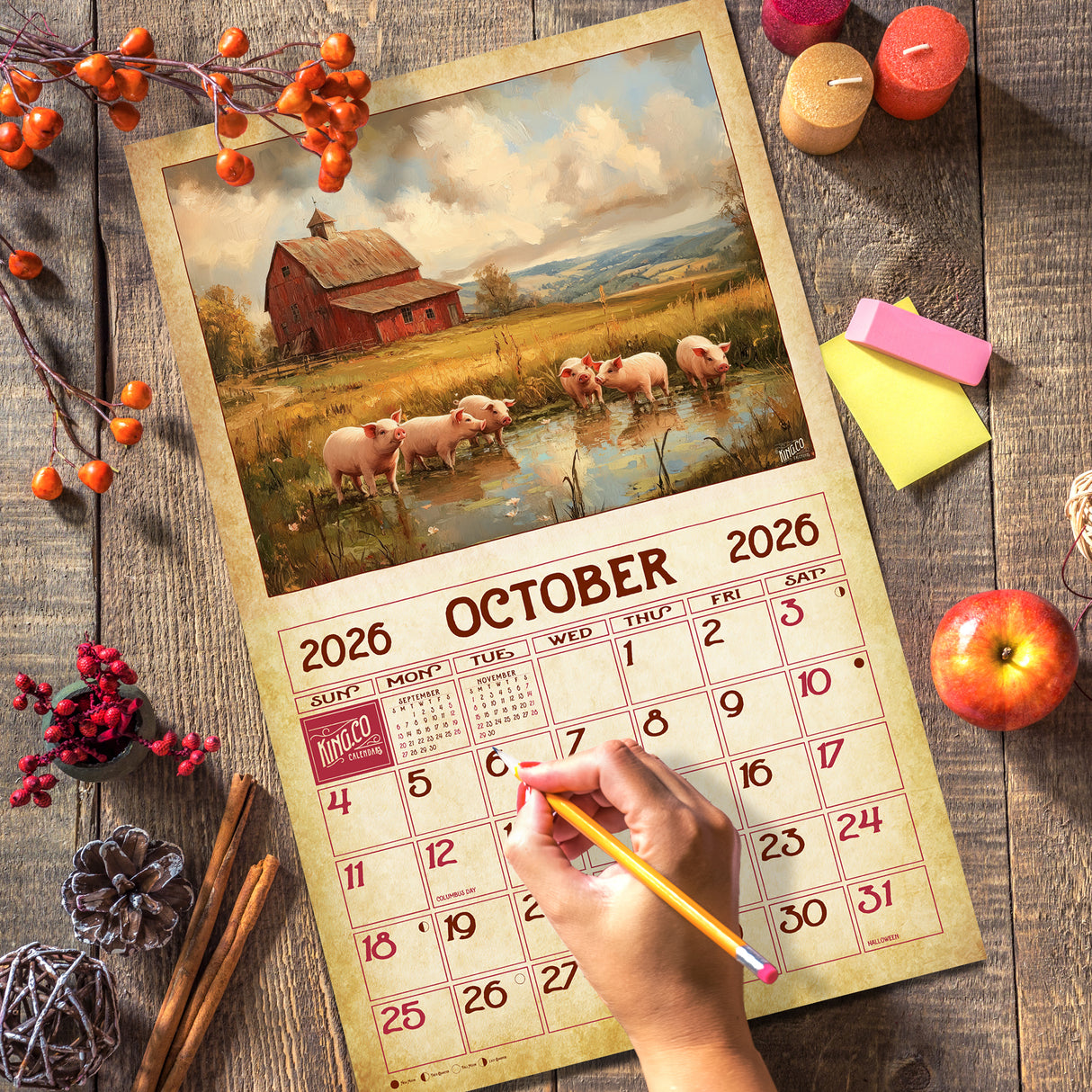 2026 Vintage Baby Farm Animals