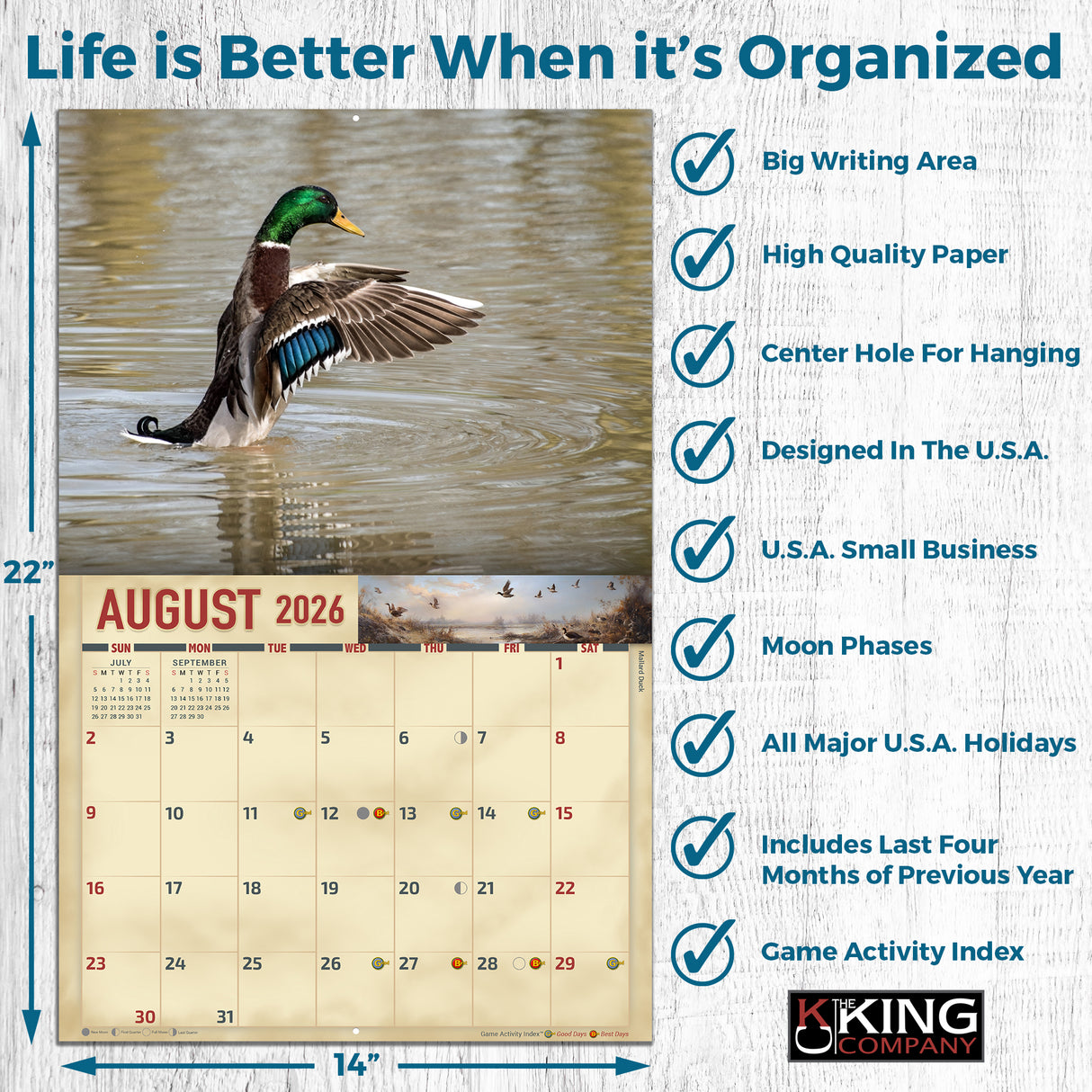 2026 Waterfowl Wall Calendar