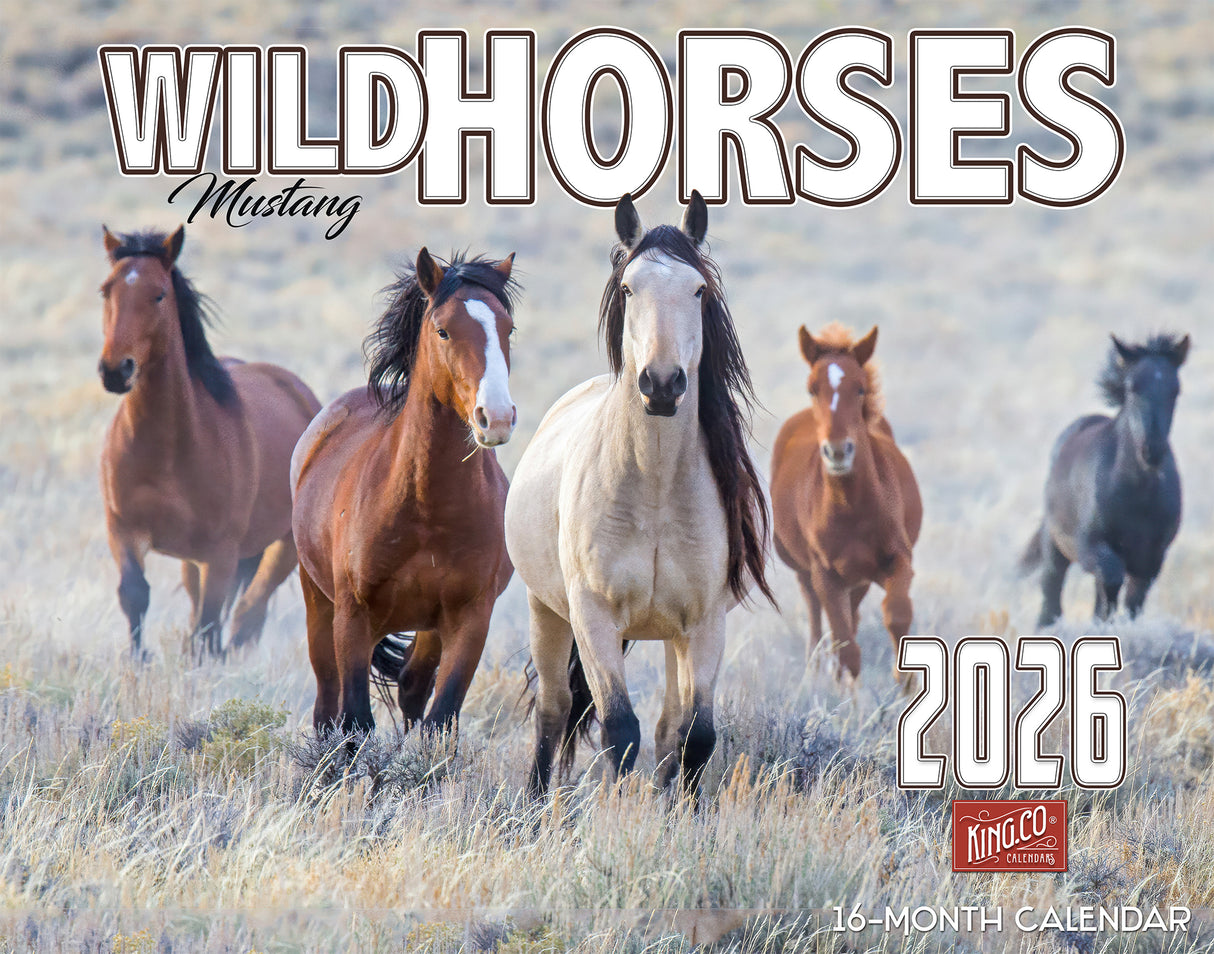 2026 Wild Horses Wall Calendar