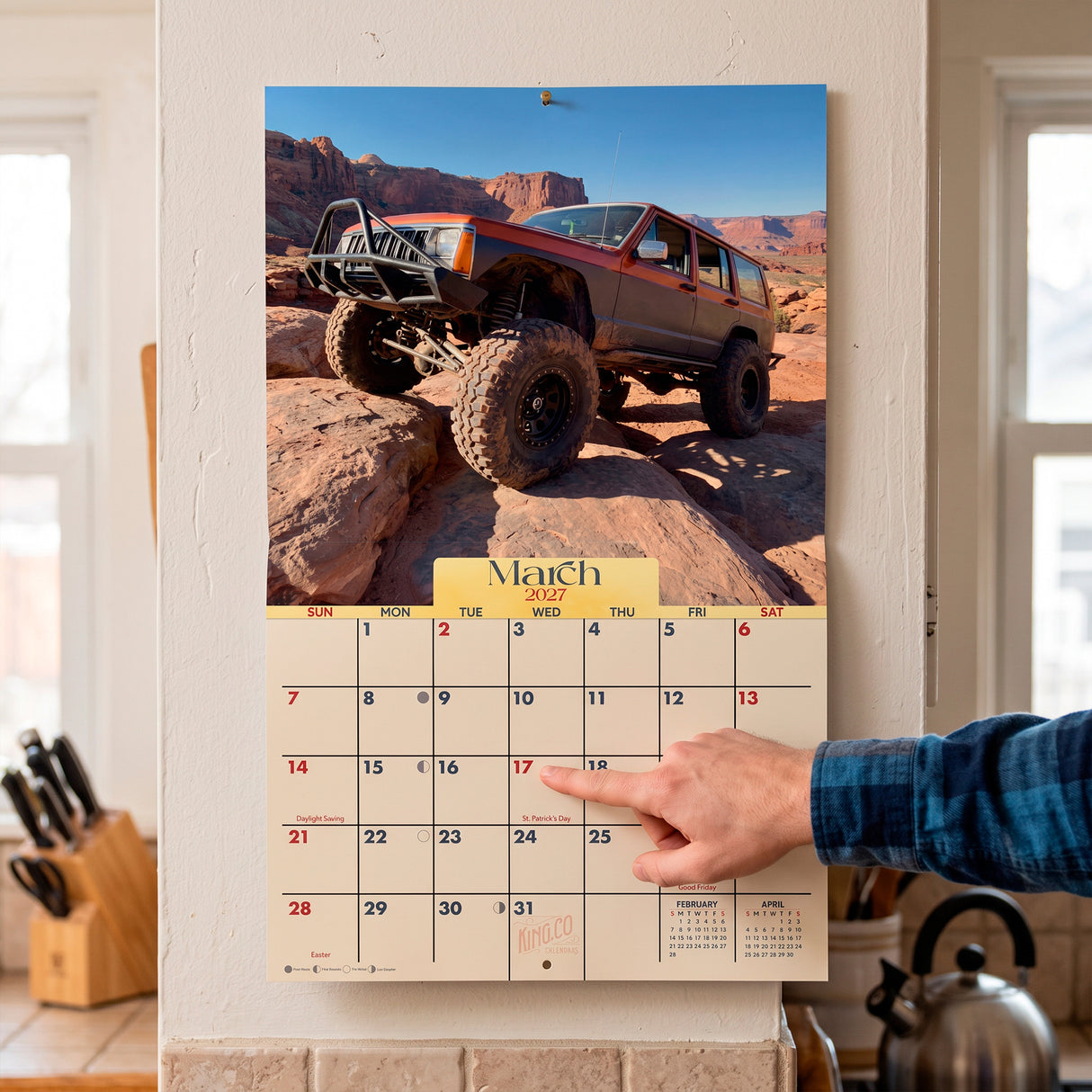 2027 Off-Road 4x4 Wall Calendar – 16-Month Adventure Photography