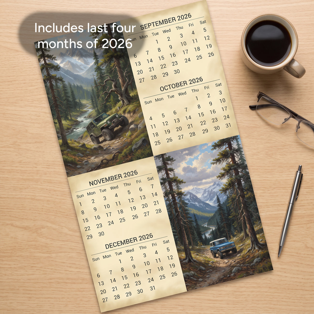 2027 Off-Road 4x4 Wall Calendar – 16-Month Adventure Photography