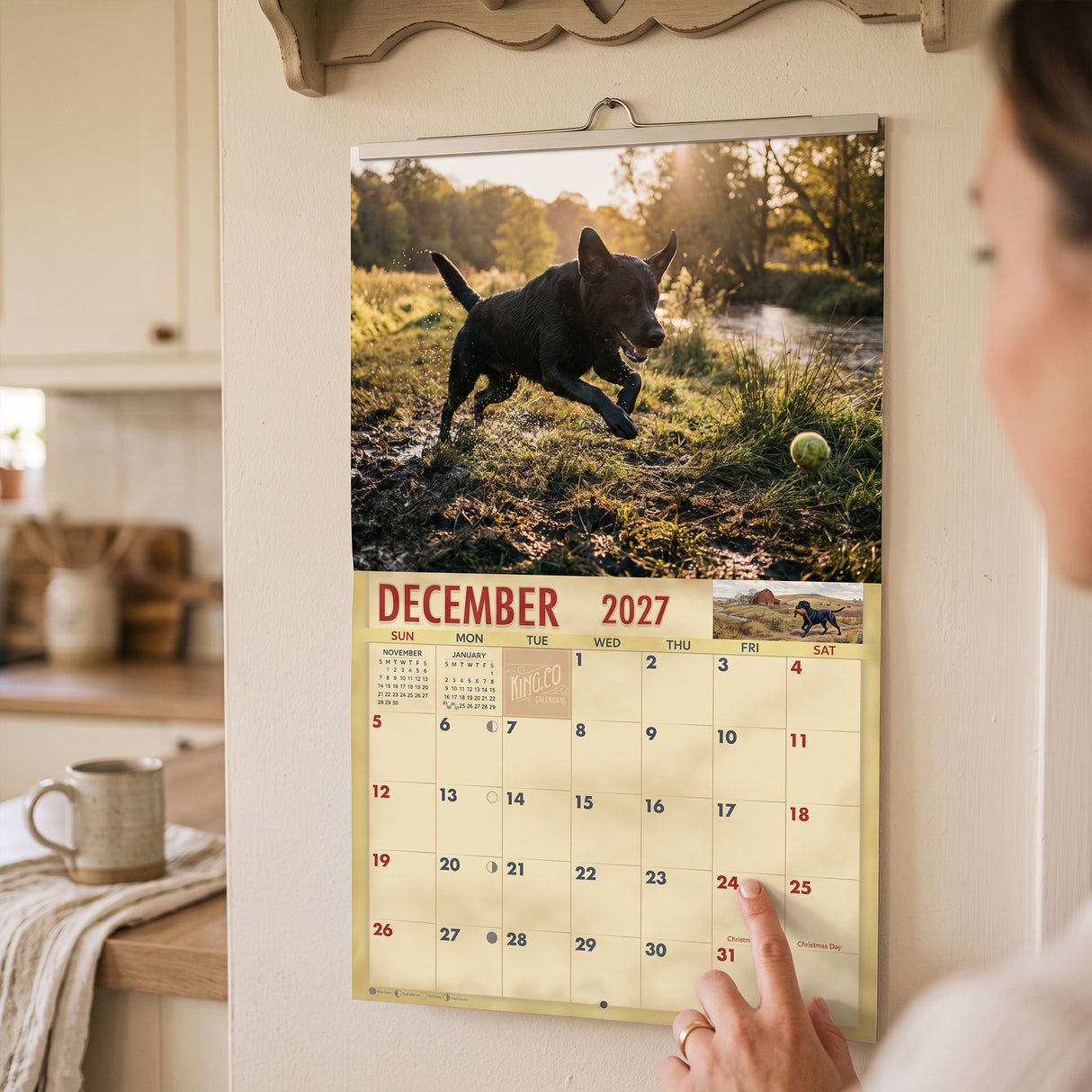 2027 Black Labs Wall Calendar – 16-Month Labrador Retriever Photography