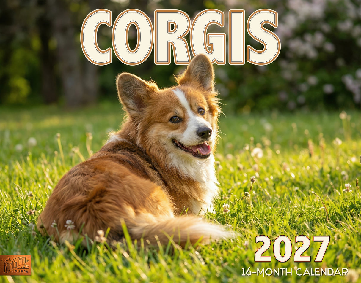 2027 Corgis Wall Calendar – 16-Month Corgi Photography