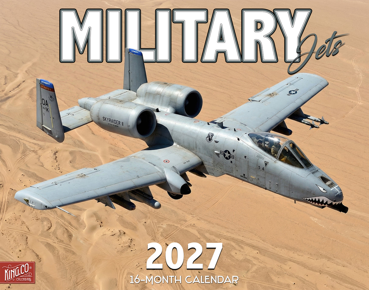 2027 Military Jets Wall Calendar – 16-Month Fighter Aircraft