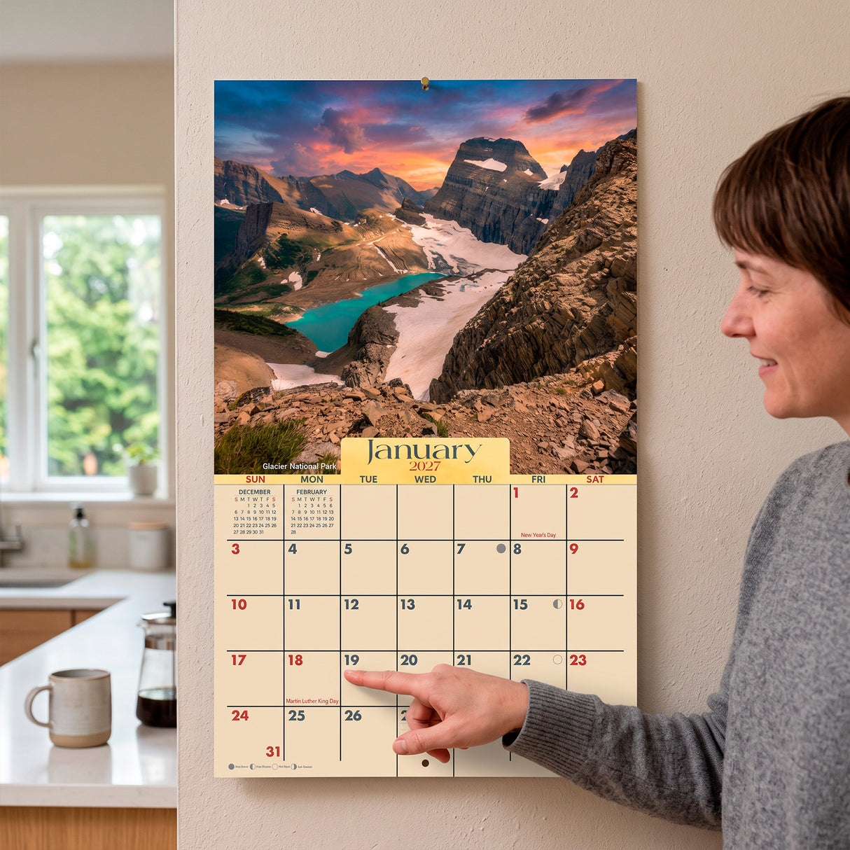 2027 National Parks Wall Calendar – 16-Month Scenic Photography