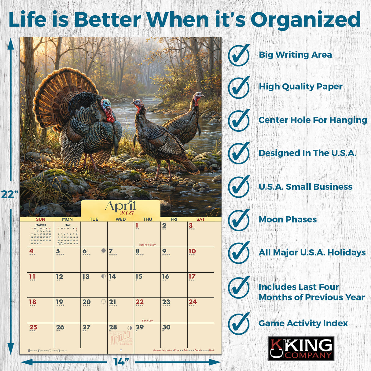 2027 Turkey Country Wall Calendar – 16-Month Artwork