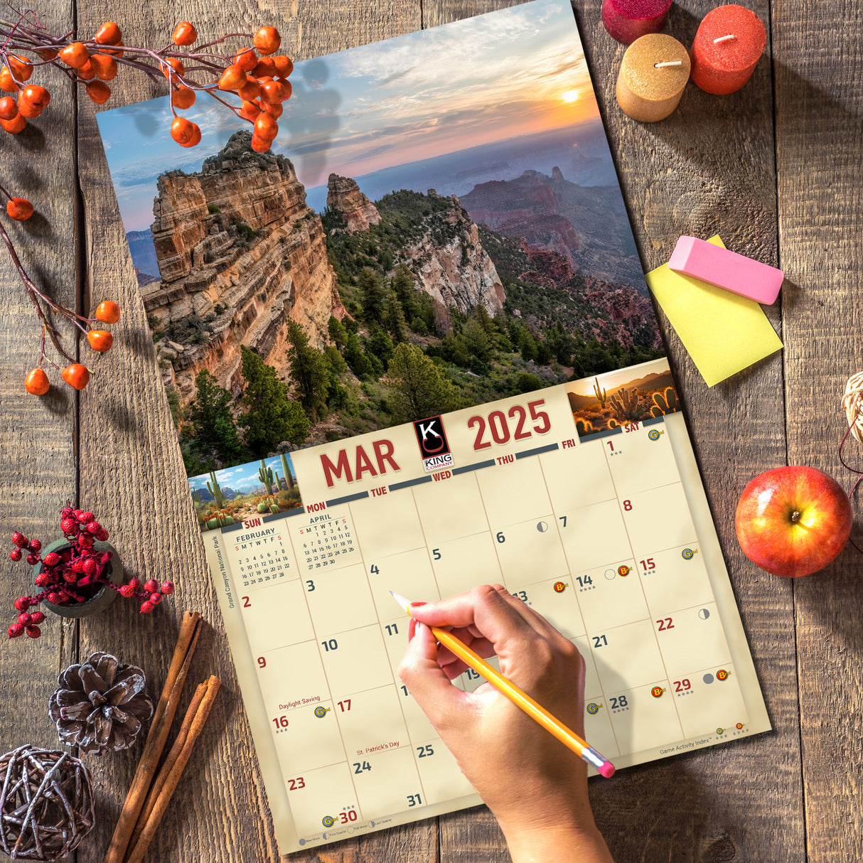 2025 Arizona Scenic Wall Calendar | Big Size 14"x22"