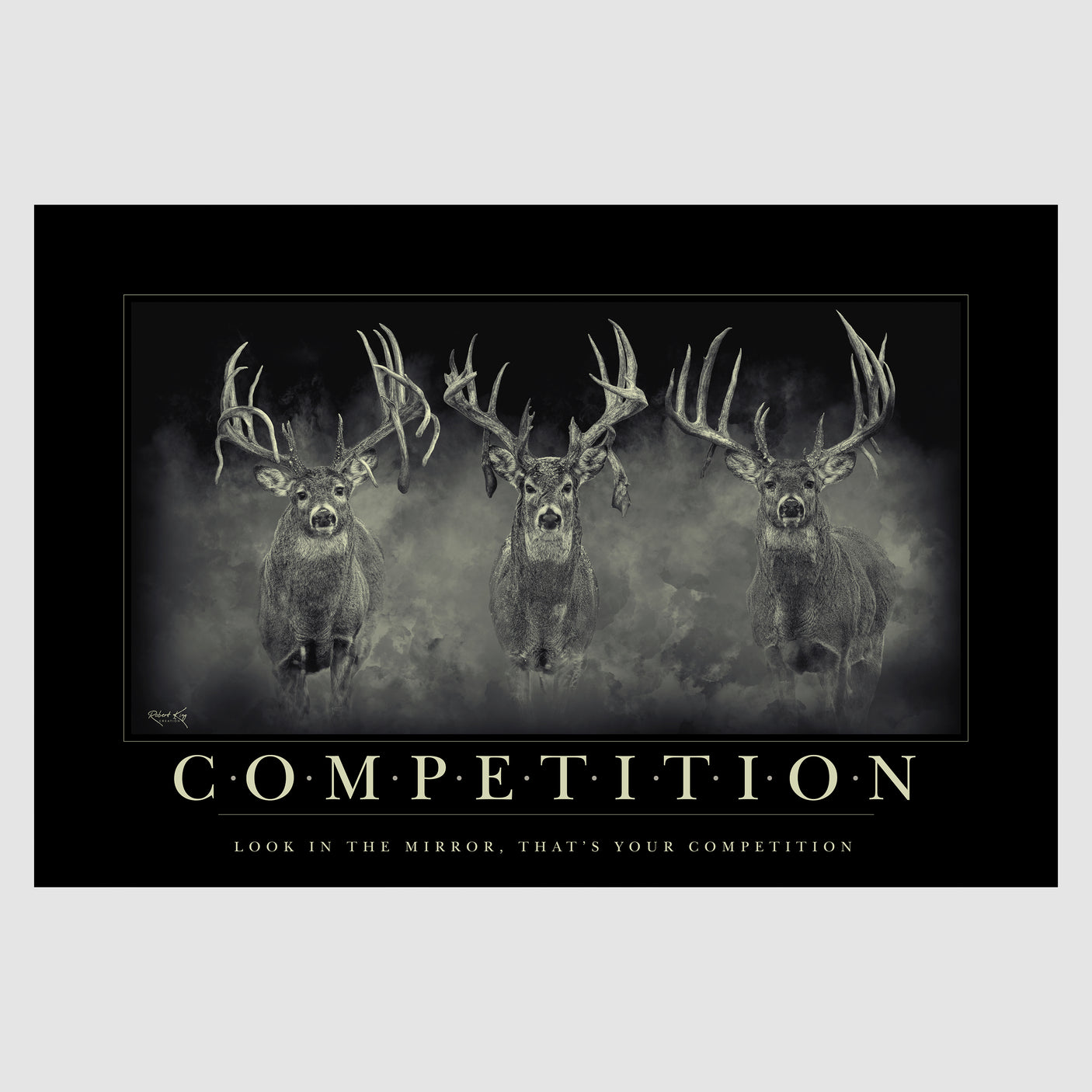 Competition Motivational Whitetail Deer Print