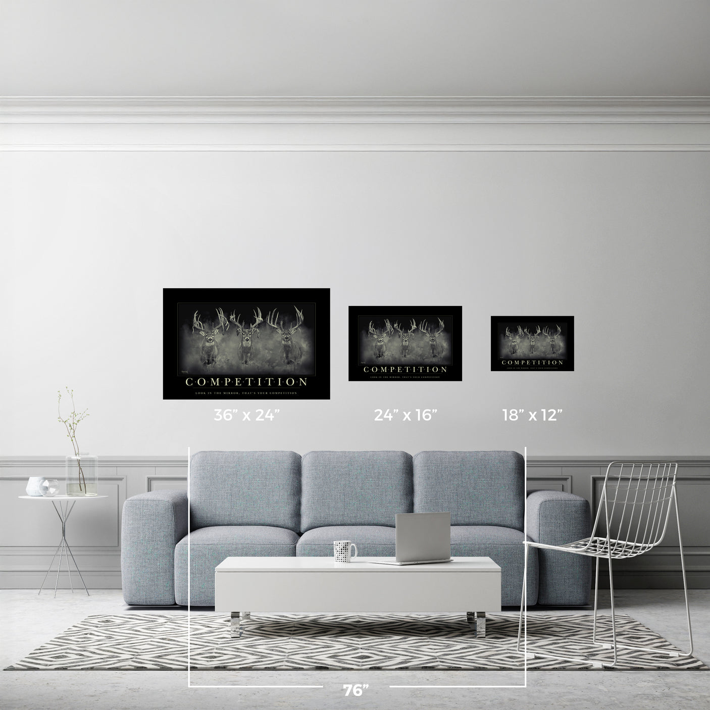 Competition Motivational Whitetail Deer Print