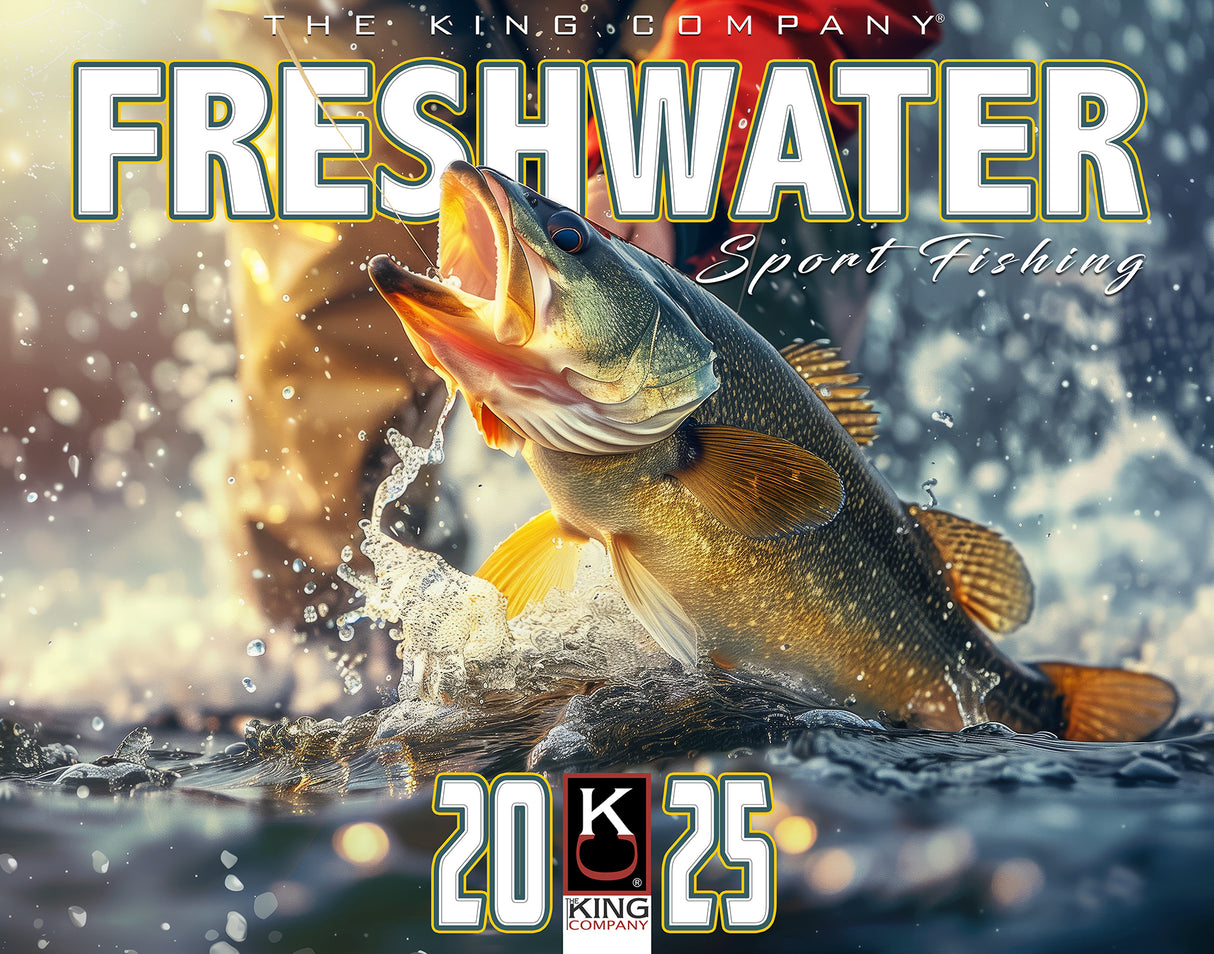 2025 Fresh Water Fishing Wall Calendar