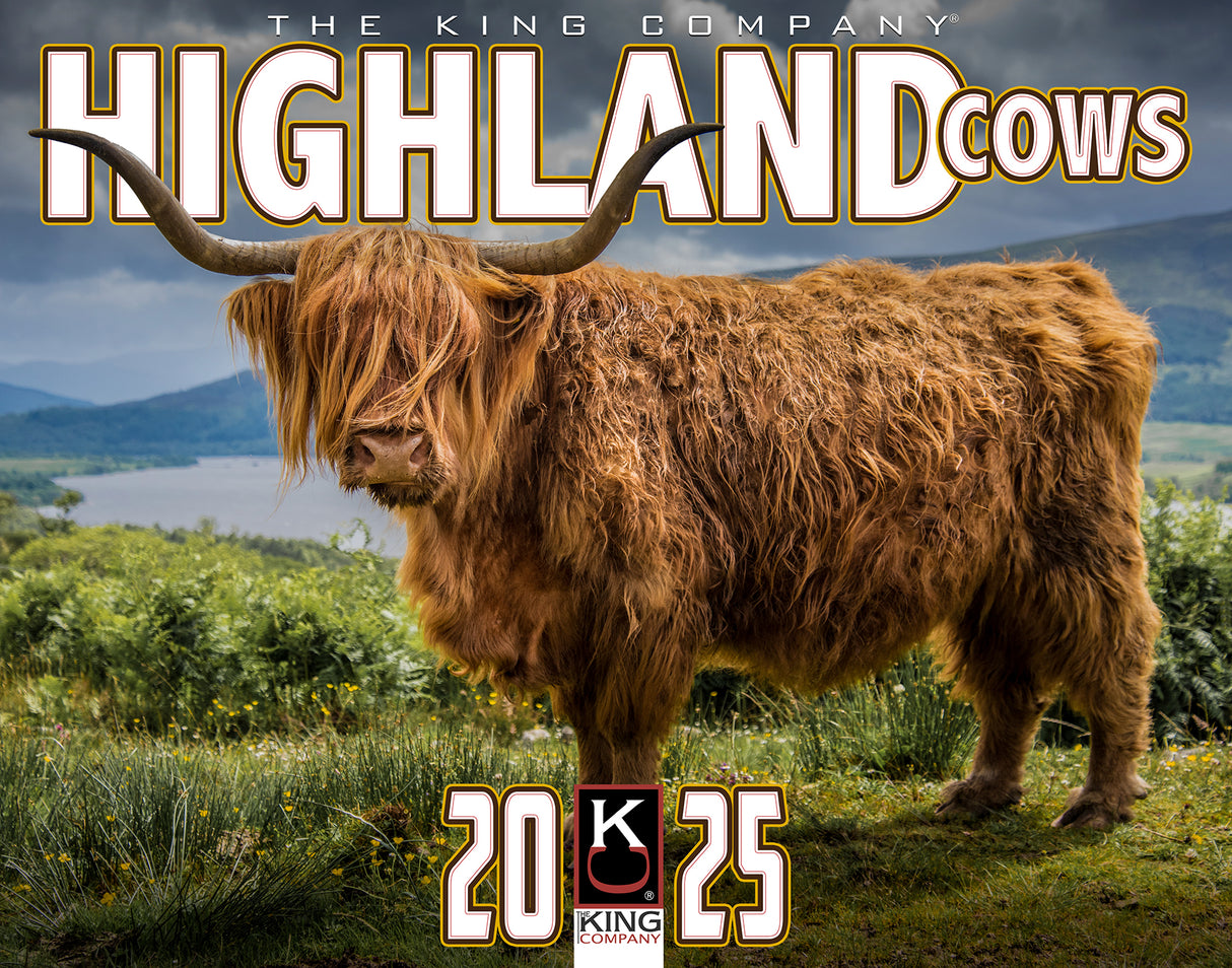 2025 Highland Cows Wall Calendar