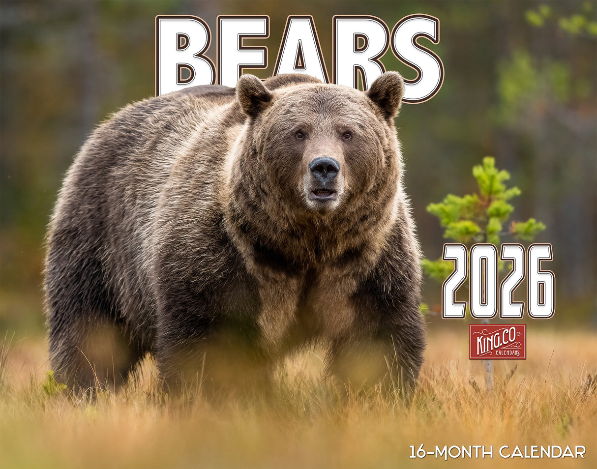 2026 Bears of North America Wall Calendar