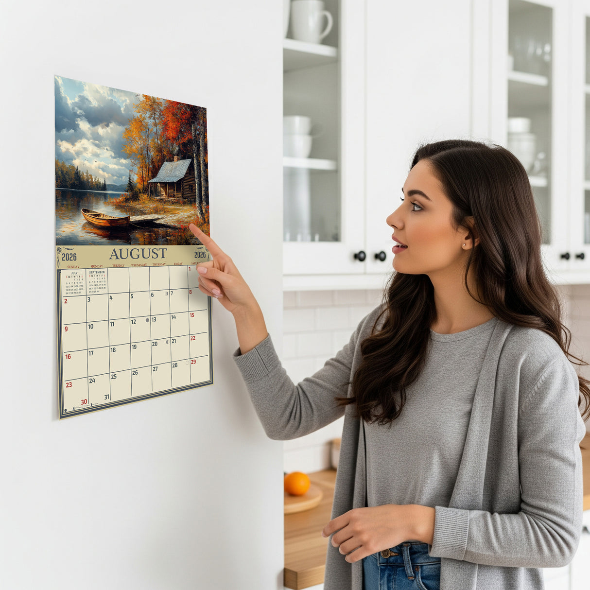 2026 Cabin in the Woods Wall Calendar