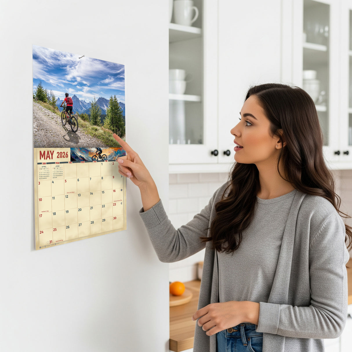 2026 Mountain Biking Wall Calendar