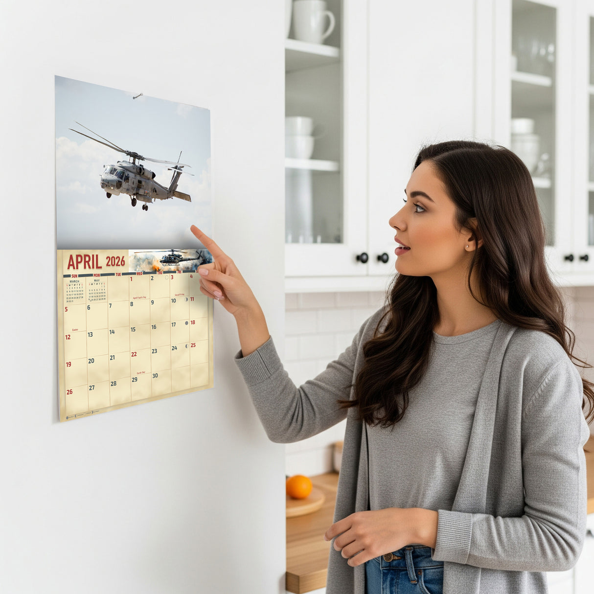 2026 Military Helicopters Wall Calendar
