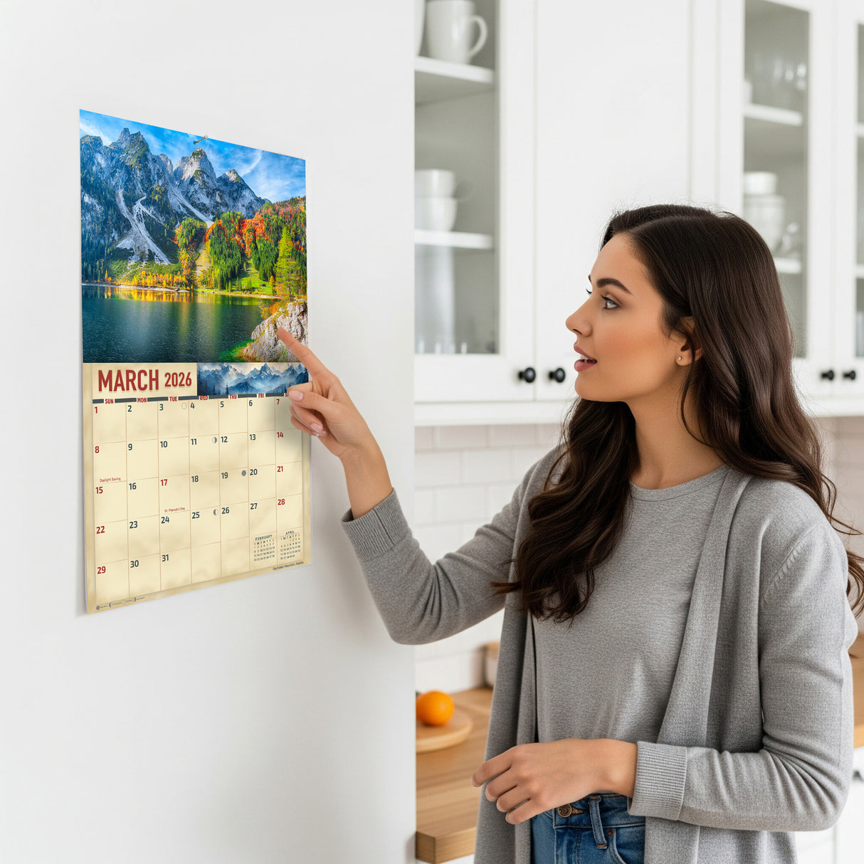 2026 Mountains Scenic Wall Calendar