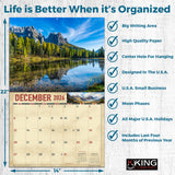 2026 Mountains Scenic Wall Calendar