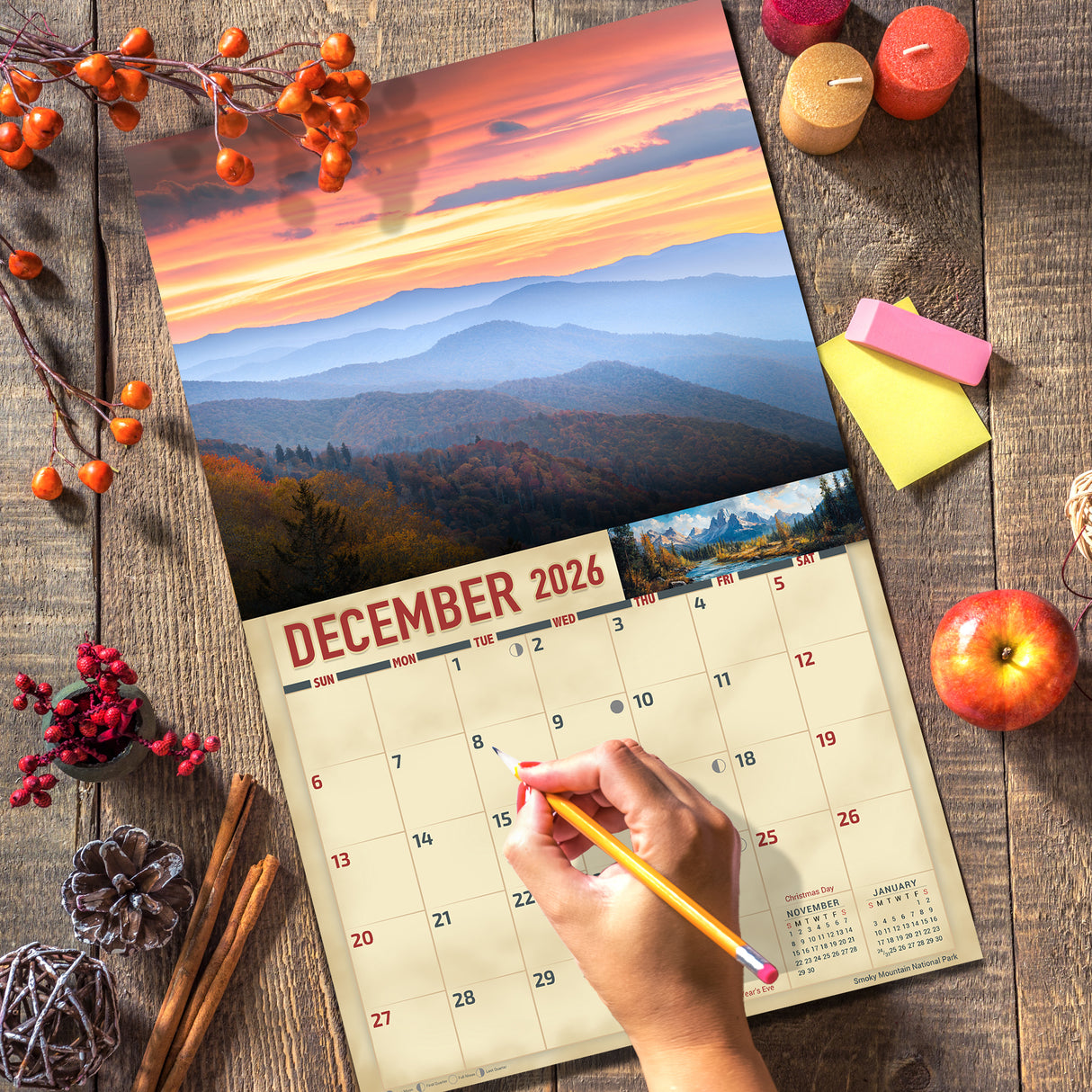 2026 National Parks Wall Calendar