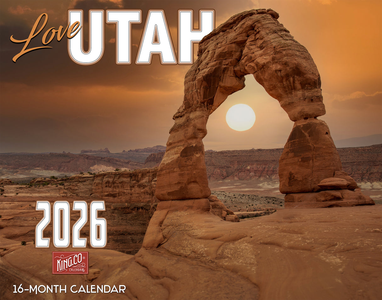 2026 Scenic Utah Wall Calendar