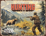 2026 Vintage Hunting Wall Calendar