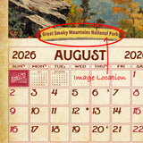 2026 Vintage National Parks Wall Calendar