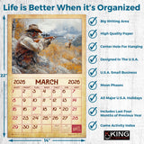 2026 Vintage Sportsman Wall Calendar
