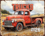2026 Vintage Trucks Wall Calendar