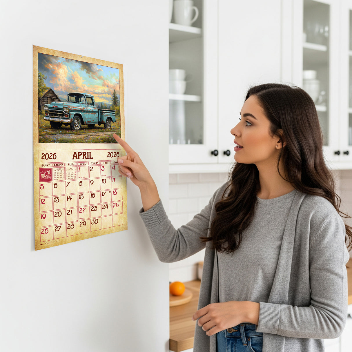 2026 Vintage Trucks Wall Calendar