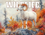 2026 Wildlife Illustrated Wall Calendar