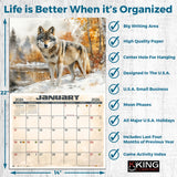 2026 Wildlife Illustrated Wall Calendar